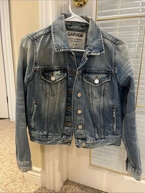 Garage Women's Faded Blue Denim Jacket